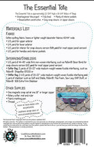 The Essential Tote Pattern by Lisa Amundson: Beginner Sewing Project (12-3/4" x 19-1/4" x 4")