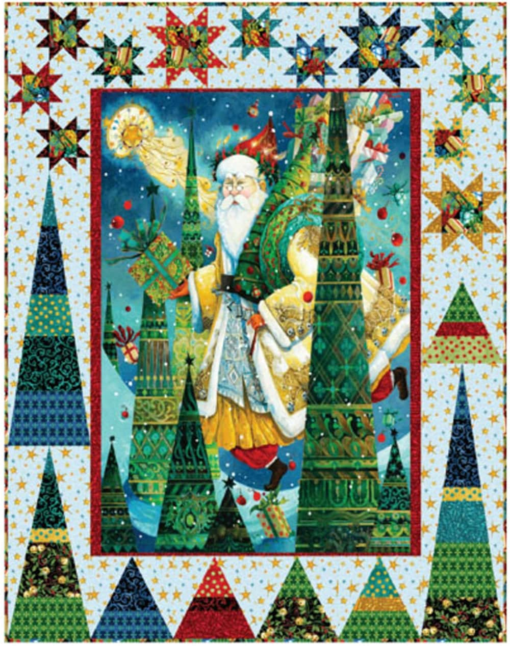 Spirit of Christmas Hope Quilt Kit designed by David Galchutt, Pattern by Cyndi McChesney 36" x 46"