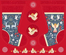 Peace & Joy Christmas Stocking Panel - beautiful large stocking!