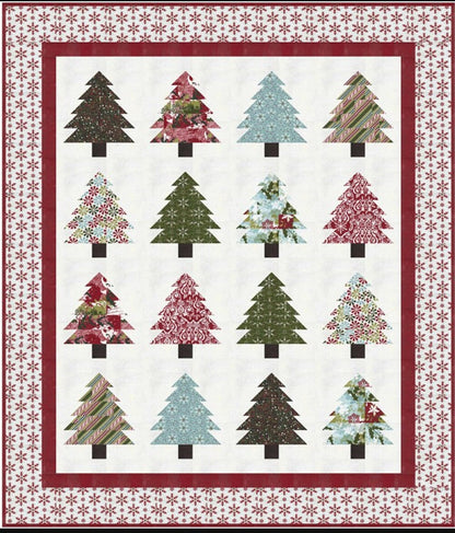 Around the Christmas Tree Quilt Pattern by Lavender Lime - includes Quilt and Runner instructions