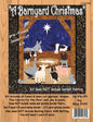 Barnyard Christmas Laser Cut Quilt Kit by Sue Pritt. 26"w x 29"h