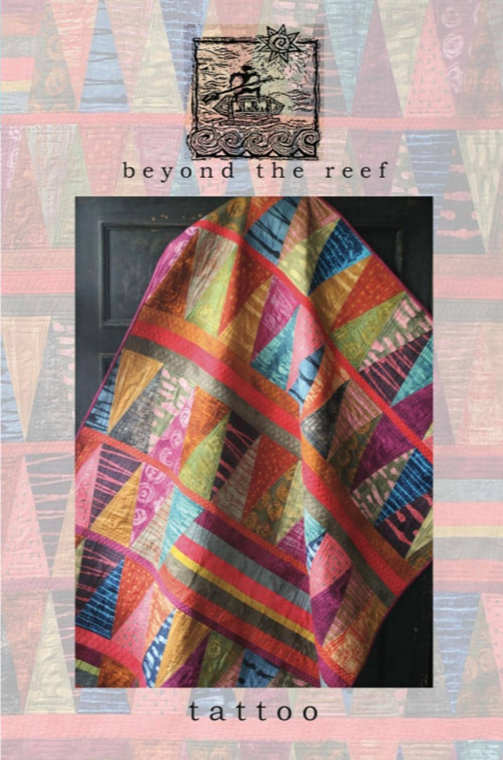 Tattoo quilt pattern from beyond the reef - includes table runner and throw pattern instructions.