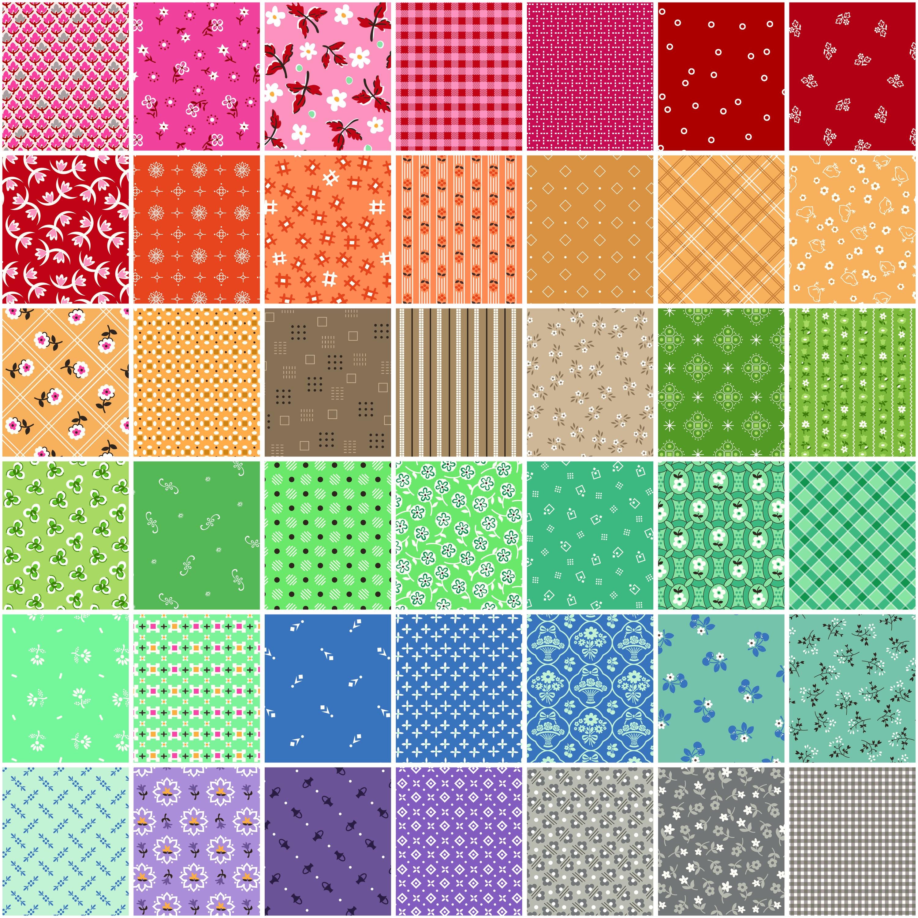 Bee Bundle Fabric Squares: Lori Holt Limited Edition, 10 inch, 42 Pcs