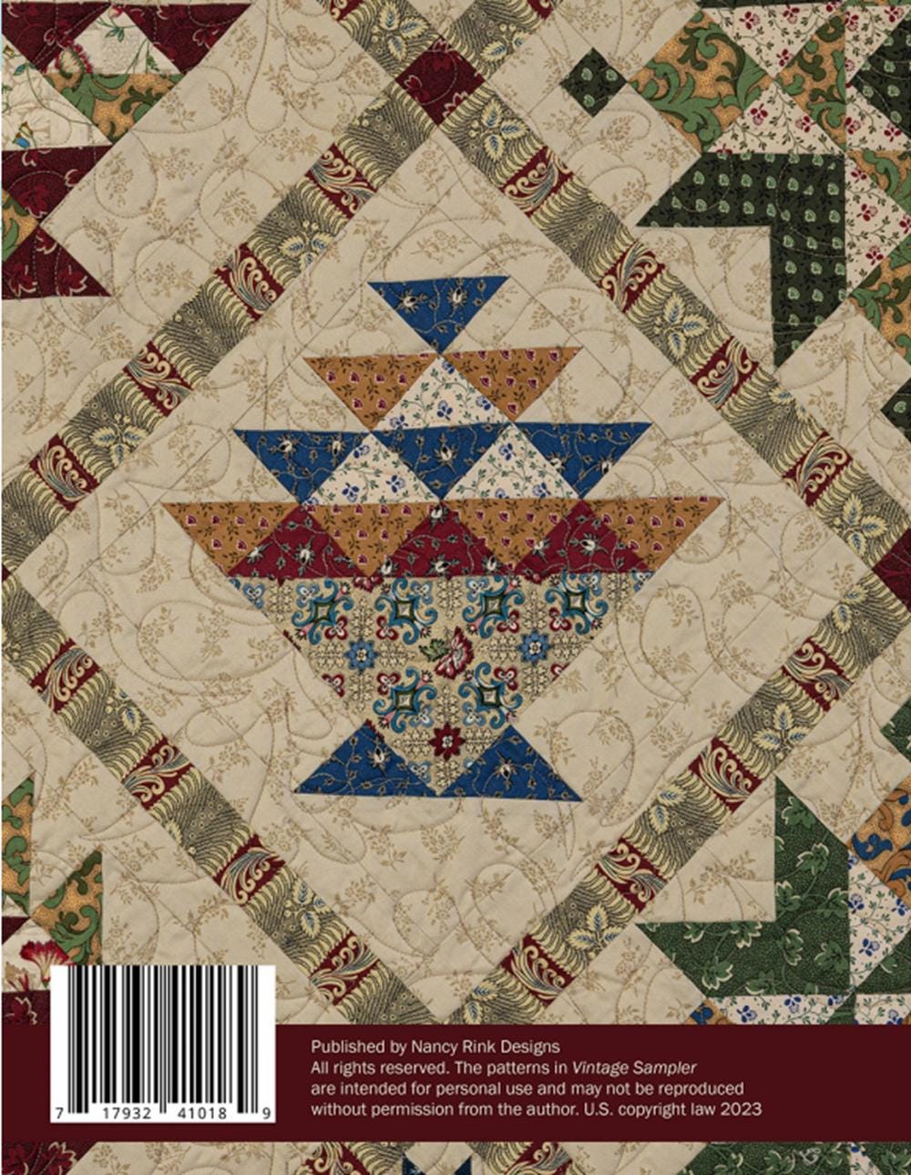 Vintage Sampler Quilt Pattern: 9-Part BOM, 95" x 95"