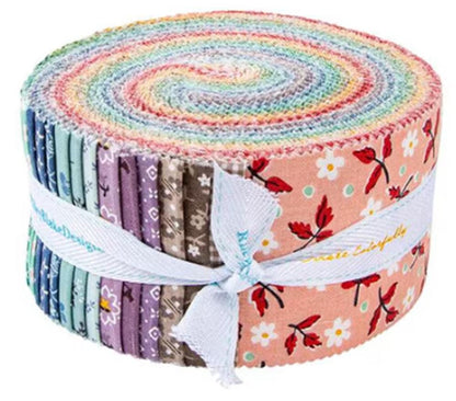 Bee Bundle Limited Edition Colors 2-1/2" Rolie Polie - 40 strips from Lori Holt of Bee in My Bonnet.