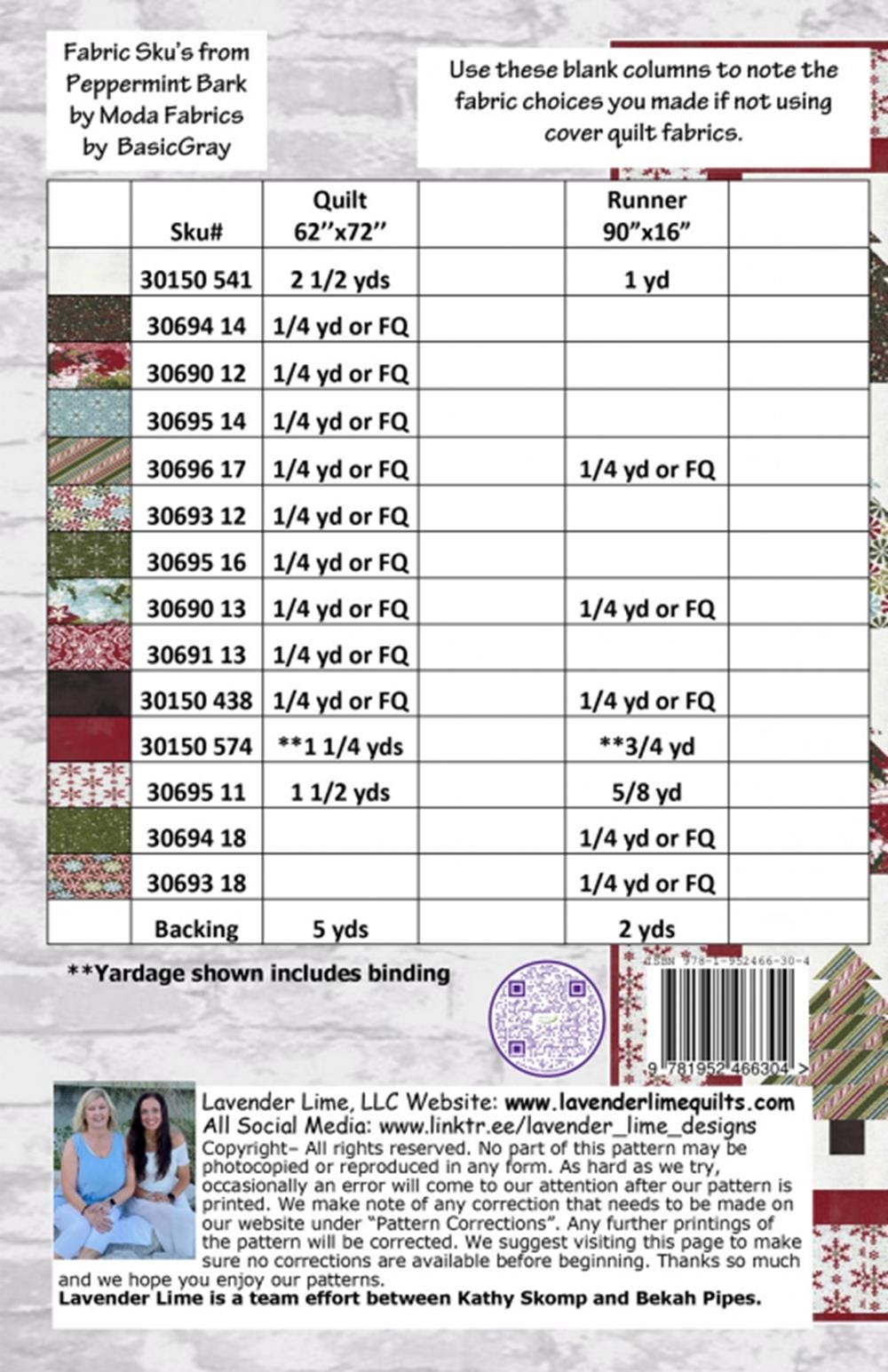 Around the Christmas Tree Quilt Pattern: Table Runner Included (62x72, 90x16)
