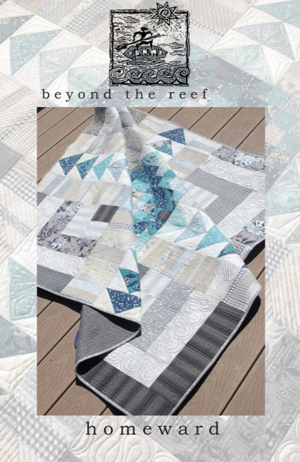 Homeward quilt pattern from beyond the reef - three sizes Included: table topper, snuggle, queen