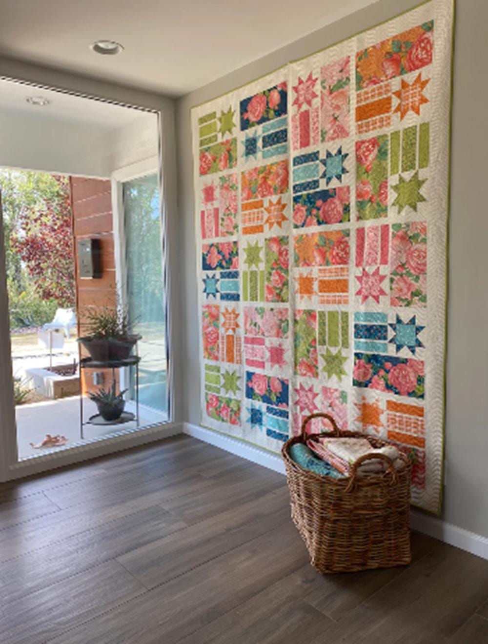 Constance Quilt Pattern by Robin Pickens. Charm pack friendly. Runner(60"x16") and pillow(18") pattern instructions included.