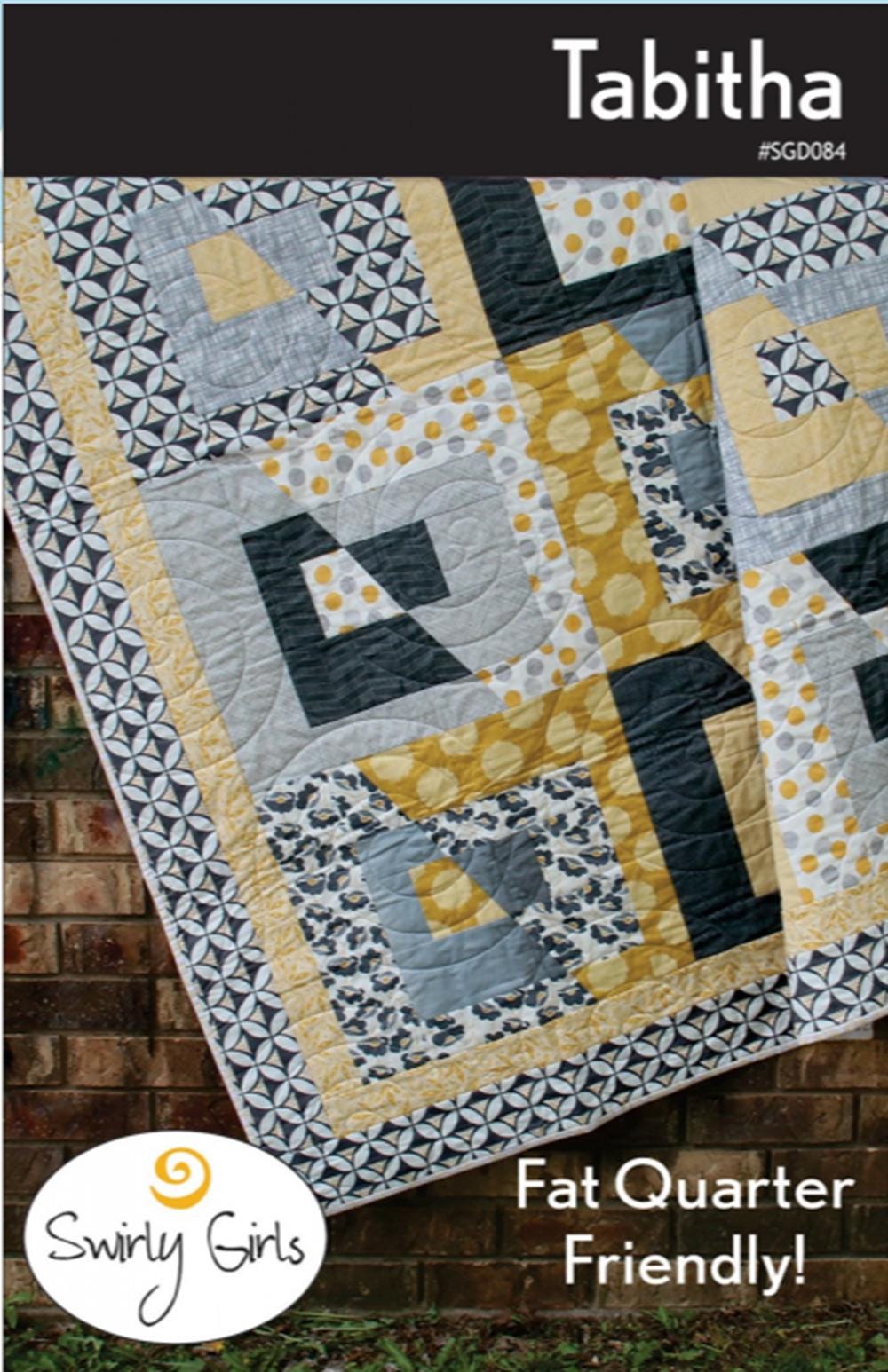 Tabitha Quilt Pattern by Joanne Hillestad for Swirly Girls Design - Fat Quarter Friendly pattern for 4 sizes included.