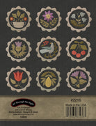 Buttermold Sampler by Bonnie Sullivan - Book for 30 designs inspired by antique butter molds.