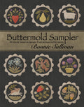 Buttermold Sampler by Bonnie Sullivan - Book for 30 designs inspired by antique butter molds.