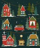 Christmas Village Cotton Fabric Panel - Riley Blake - 36"x43"