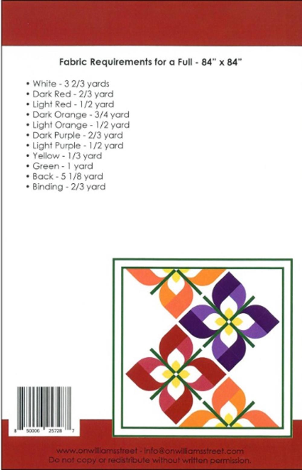 WindSwept Quilt Pattern: Modern Floral Design (Pattern Only)