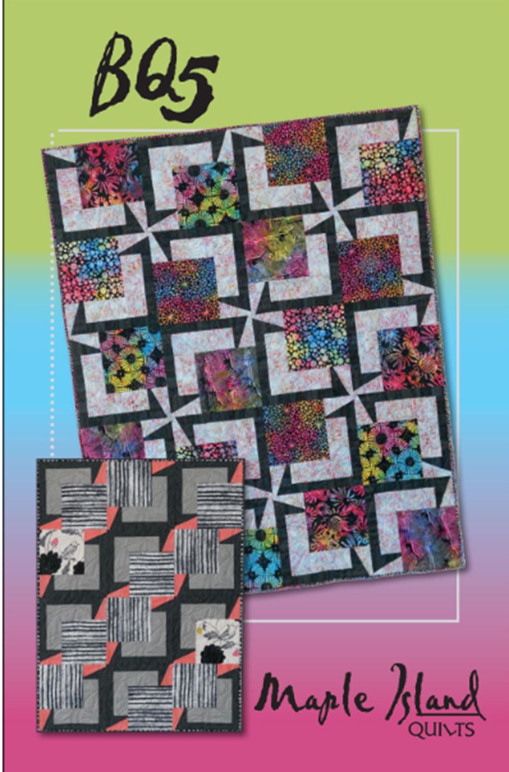 BQ5 Quilt Pattern by Debbie Bowles - 2 block sizes included - pattern only. Precut friendly