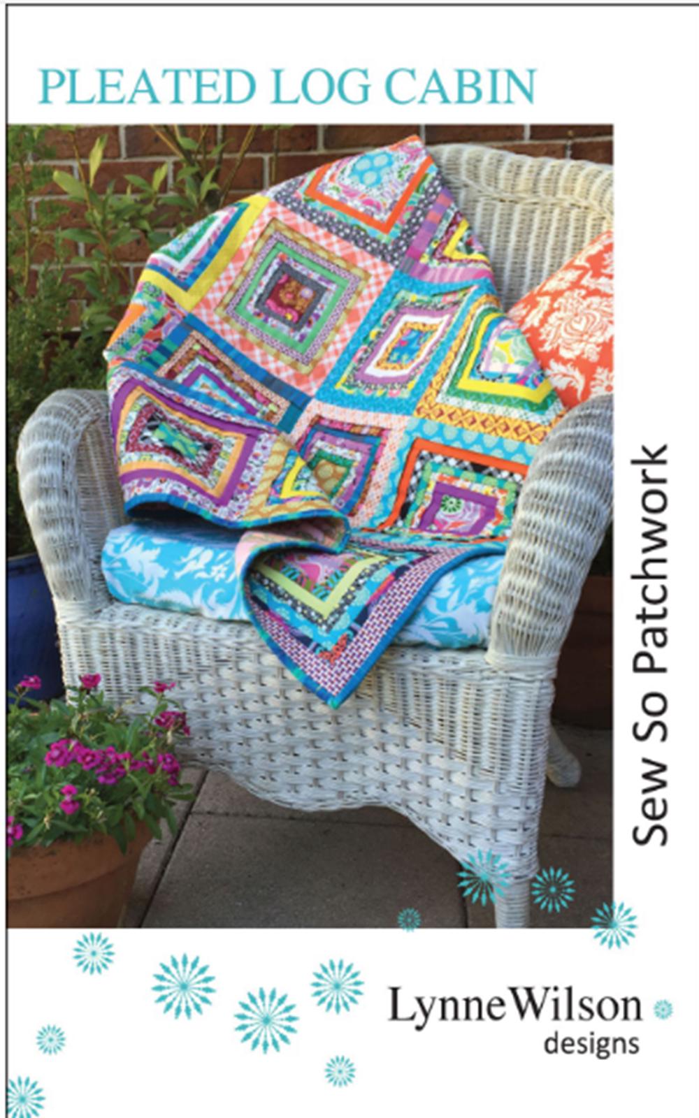 Pleated Log Cabin Quilt Pattern from Lynne Wilson Designs - fabric not included