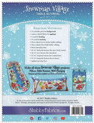Snowman Village Table Runner Pattern: Winter Decor (20" x 52")