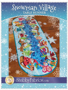Snowman Village Table Runner Pattern: Winter Decor (20" x 52")