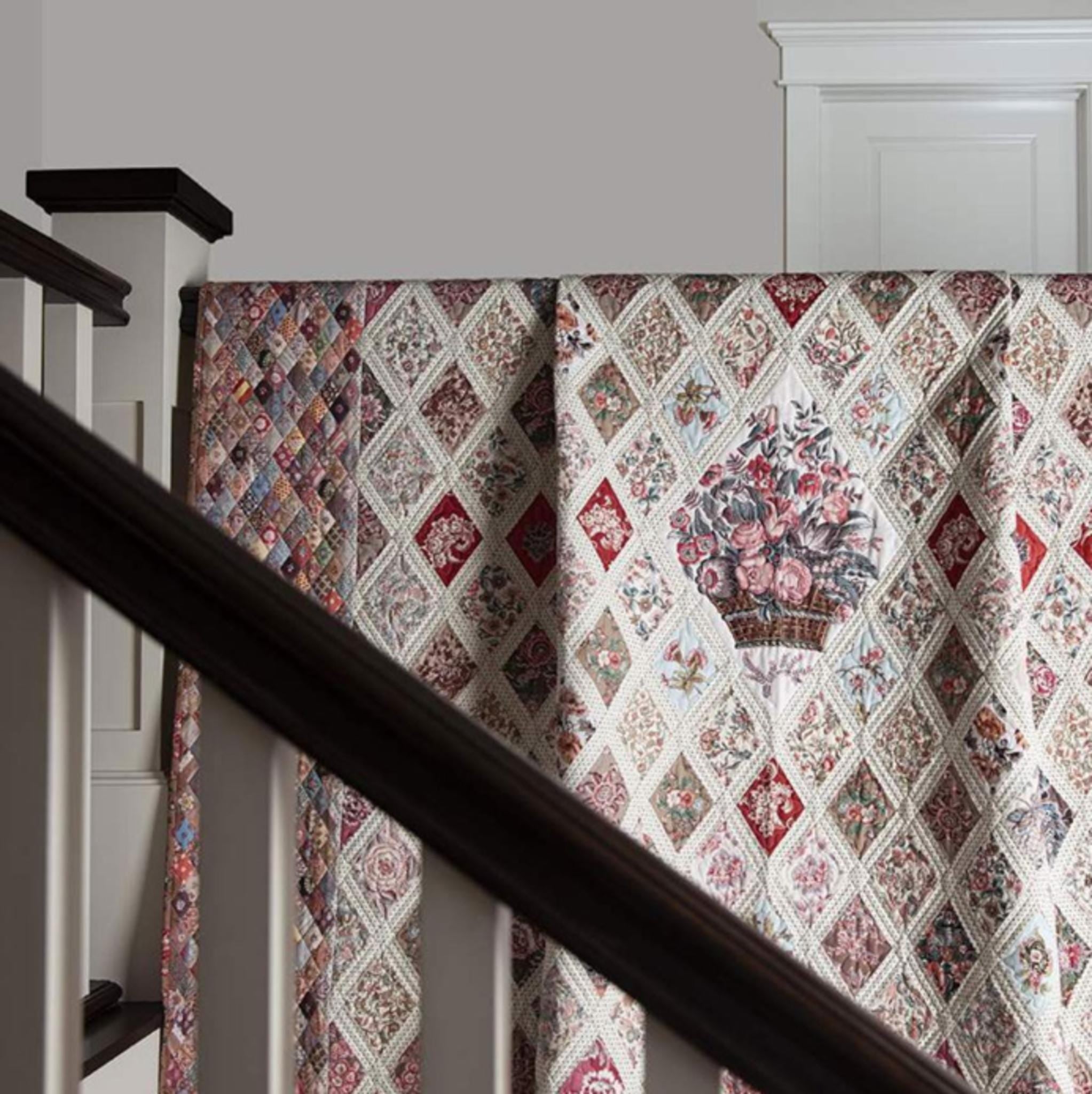 Jane Austen Quilt Kit: Medallion Coverlet with Fabric & Template from Riley Blake