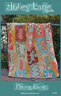 Penny Lane Quilt Pattern: 60in x 75in, Fat Quarter Friendly (Printed Paper Pattern)