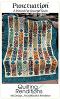 Punctuation Quilt Pattern by Kari Nichols - 4 sized included; fat quarter friendly
