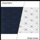 Olympus Sashiko Placemat - 32cm x 45cm Navy Blue - markings disappear when washed