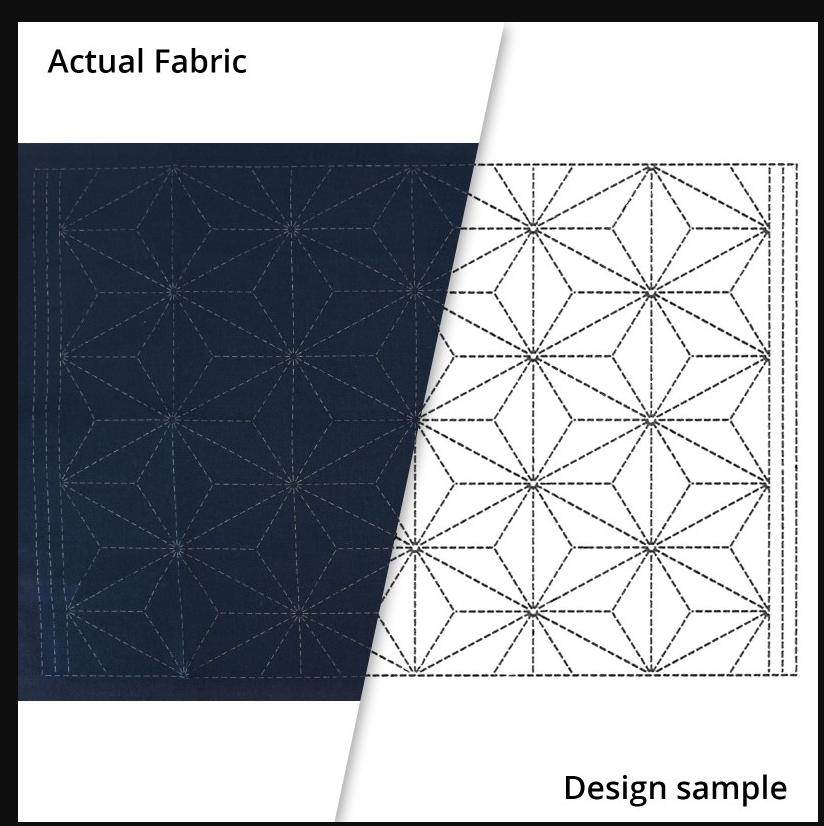 Olympus Sashiko Placemat - 32cm x 45cm Navy Blue - markings disappear when washed