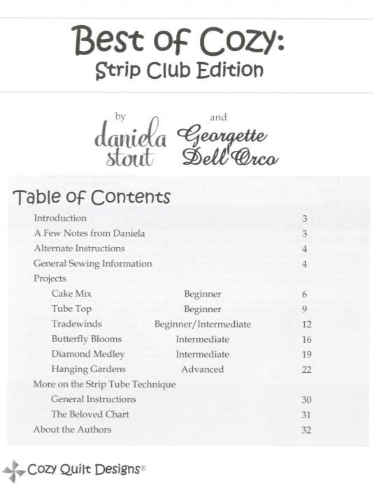 Best of Cozy Quilt Designs: Strip Club Patterns Book