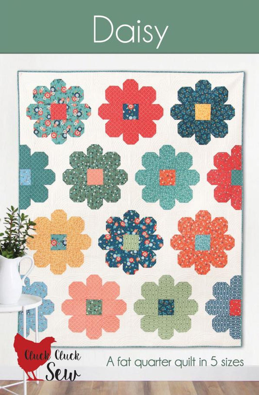 Daisy Quilt Pattern by Cluck Cluck Sew - Fat Quarter Quilt in 5 sizes