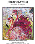 Opposites Attract Collage Quilt Pattern by Laura Heine - finished size approx 30" W x 30" L pattern only