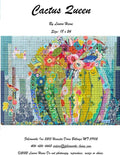 Cactus Queen Collage Quilt Pattern by Laura Heine (19" x 24")