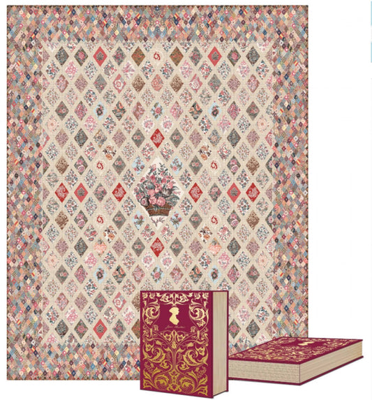 Jane Austen Quilt Kit from Riley Blake - At Home Boxed Quilt-Includes fabric, pattern booklet, templates. Free Shipping