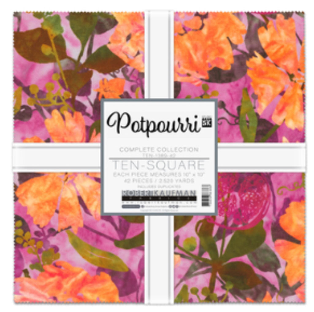 Potpourri by Studio RK - Ten Inch Squares (10" squares) Complete collection, includes duplicates 42pcs