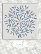 Noel Wreath Quilt Pattern by meags & me. Finished size approximately 65" x 65"