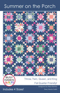 Summer on the Porch Quilt Pattern by Myra Barnes - includes 4 sizes.  Fat Quarter Friendly