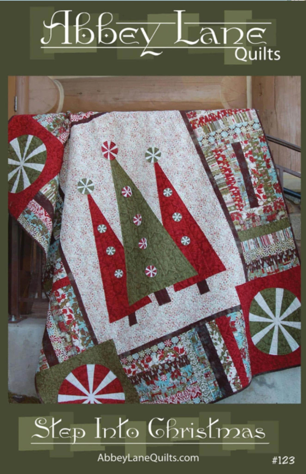 Step Into Christmas Quilt Pattern: Abbey Lane Quilts 60" x 72"