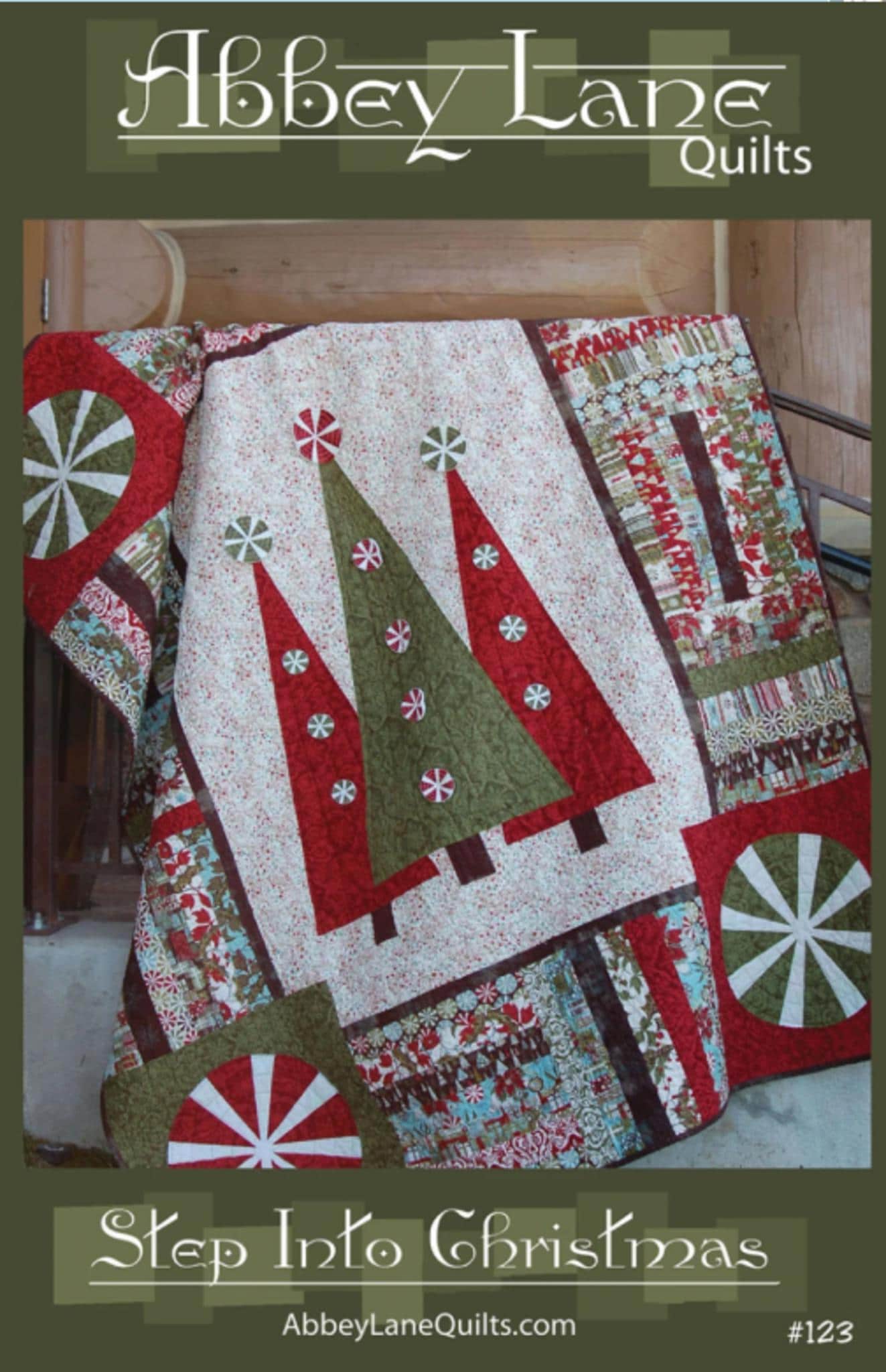 Step Into Christmas Quilt Pattern: Abbey Lane Quilts 60" x 72"