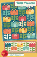 Tulip Festival Quilt Pattern by Heather Peterson - Layer Cake Friendly, 5 sizes included.