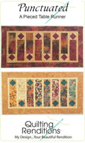 Punctuated Tablerunner Quilt Pattern by Kari Nichols - 46.5" x 23.5"