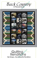 Back Country Quilt Pattern - Intermediate Pieced Quilt Finished size 73.5" x 97.5"