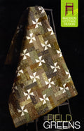 Field Greens Quilt Pattern: Pinwheel Design (Three Sizes)