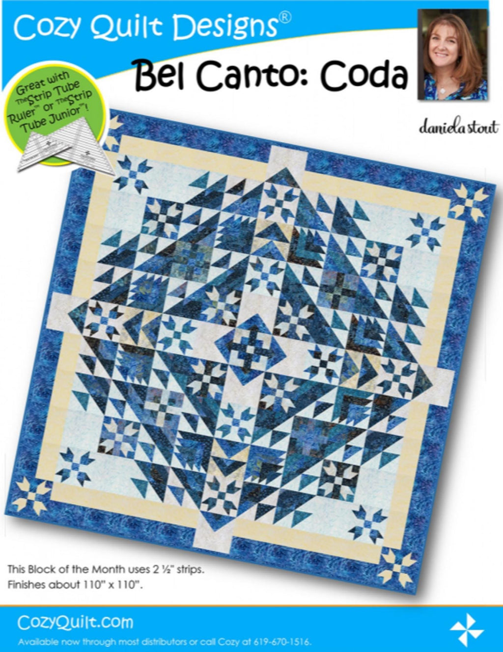 Bel Canto: Coda BOM Quilt Pattern from Cozy Quilt Designs - 110 x 110