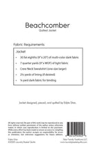 Beachcomber Jacket Pattern, designed by Edyta Sitar