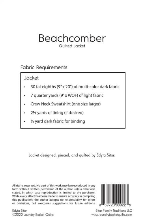Beachcomber Jacket Pattern, designed by Edyta Sitar
