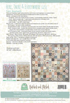 Here, There, Everywhere Quilt Pattern: Stitchery Applique (69" x 69")