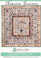 Nature's Journey Quilt Pattern by Anni Downs - finished size 57.5" x 60.5". for Hatched and Patched.