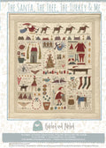 The Santa The Tree The Turkey and Me Quilt Pattern by Anni Downs - finished size 36.5" x 41.5" for Hatched and Patched.