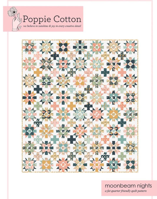 Moonbeam Nights a fat quarter friendly quilt pattern - three sizes