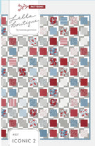 Iconic 2 Quilt Pattern by Lella Boutique - approx 66.5" x 72.5" finished size