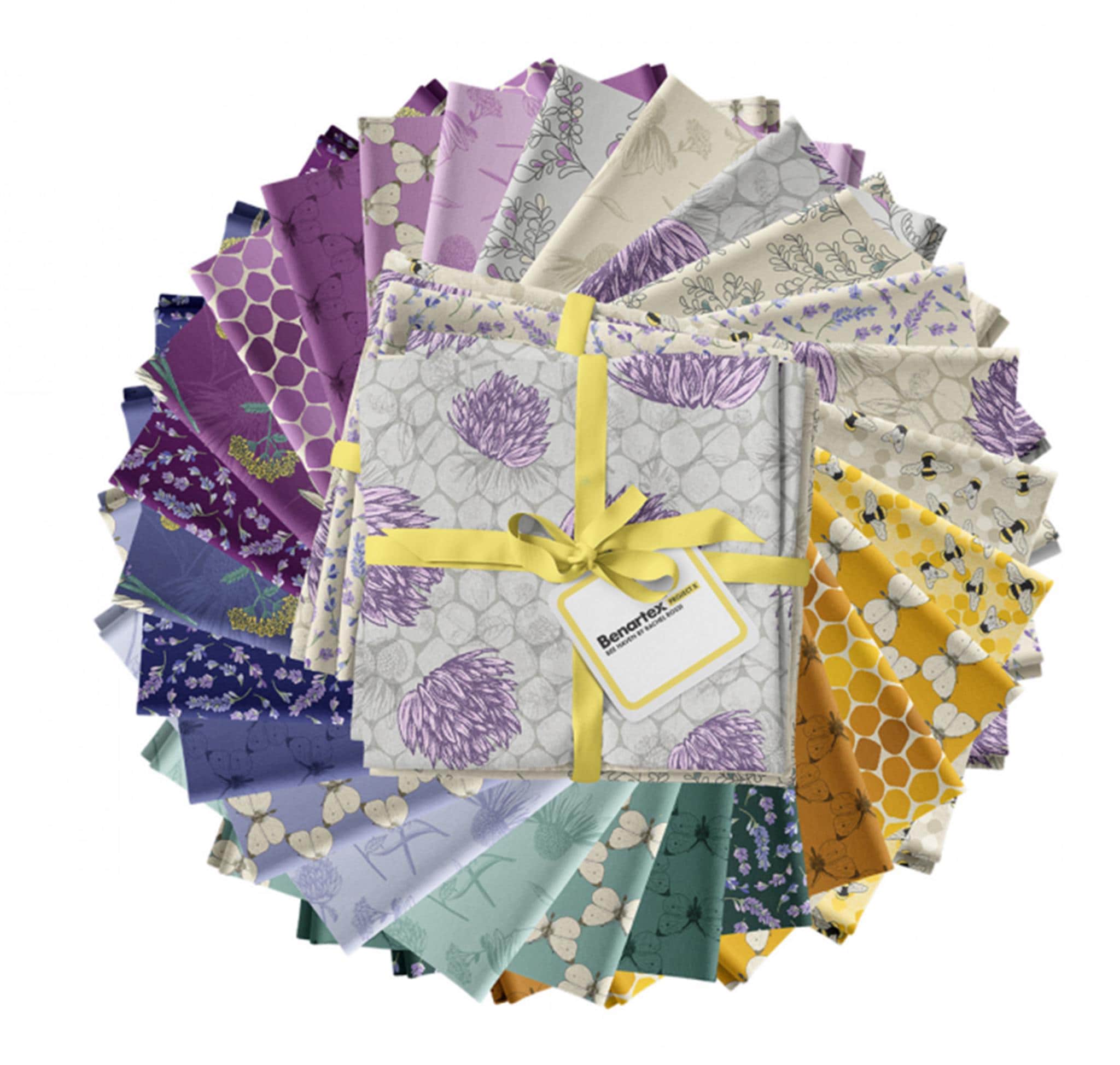 Bee Haven Fat Quarter Bundle: 26 Benartex Fabric Quarters