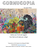 Cornucopia Collage Quilt Pattern by Laura Heine - Finished size approximately 32" w x 23" h